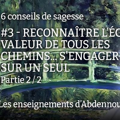 Conseil 3 : "Reconnaître l'égale valeur de tous les chemins... s'engager sur un seul" - Partie 1/2
