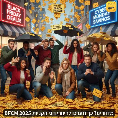 מדוורים? כך תערכו לדיוור חגי הקניות BFCM 2025. שנה טובה מדוורים? כך תערכו לדיוור חגי הקניות BFCM 2025. שנה טובה
