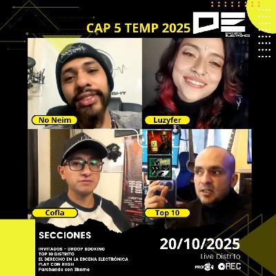 Quinto Capítulo Temporada 2025 – Top 10, Noticias y beats en vivo | Distrito Electrónico Quinto Capítulo Temporada 2025 – Top 10, Noticias y beats en vivo | Distrito Electrónico