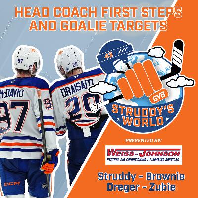 STRUDDY's WORLD: Head Coach First Steps & Goalie Targets