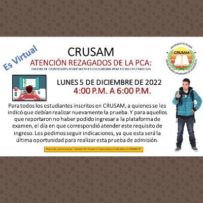 Prueba PCA y PCG para Rezagados, prueba específica de Inglés y mucha más información.