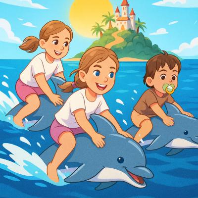 הדולפינים והאי הבודד