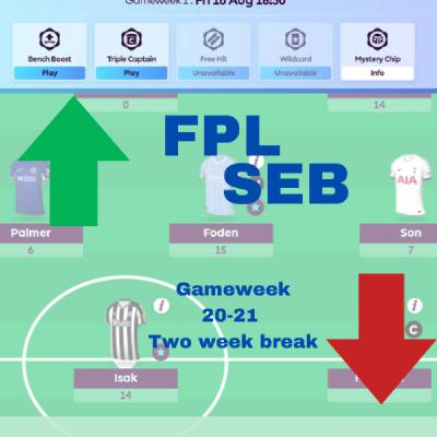 Gameweek 20-21: Time to think about Chips🍟? Gameweek 20-21: Time to think about Chips🍟?