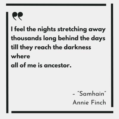 Ep. 191: "Samhain" by Annie Finch