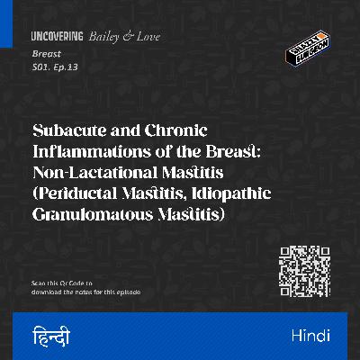S.01 Ep.13 Subacute and Chronic Inflammations of the Breast: Non-Lactational Mastitis (Periductal Mastitis, Idiopathic Granulomatous Mastitis)_Hindi