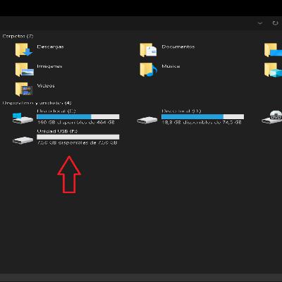 Restablecer Software a una unidad de almacenamiento USB
