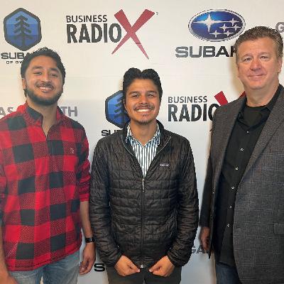 Kevin Sirface & Viraj Chawla with The Grout Medic of Lawrenceville and Gerardo Romero with GD Financial Services