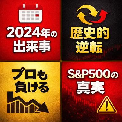 2024年パッシブがアクティブ逆転!プロも勝てないS&P500市場 2024年パッシブがアクティブ逆転!プロも勝てないS&P500市場