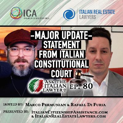 MAJOR UPDATE: Tajani Decree - Public Statement Before Final Ruling From Constitutional Court