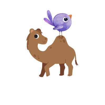Jelly Bean the Cat Children's Bedtime Stories: Charles the Camel finds a thirsty bird in the dessert