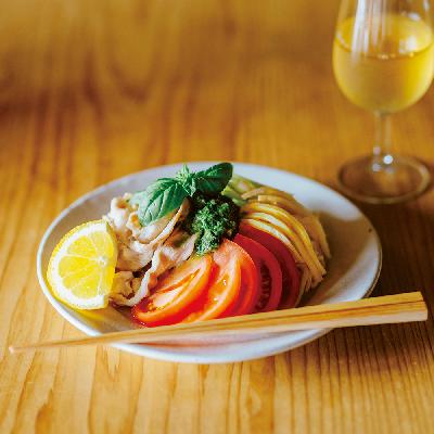 Vol.2 バジルのタレで、冷やし中華。