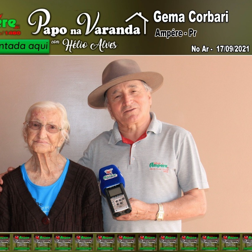 PAPO NA VARANDA Nº  203 17-09-2021 GEMA CORBARI AMPÉRE - PR