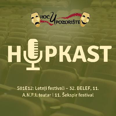 HuPkast s01e12: Letnji festivali – 32. BELEF, 11. A.N.F.I. teatar i 11. Šekspir festival