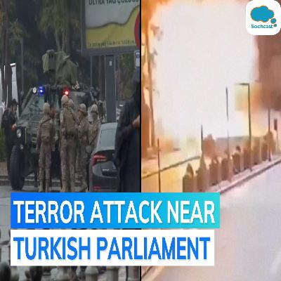 CCTV footage shows suicide bomber carrying out blast near Turkish Parliament