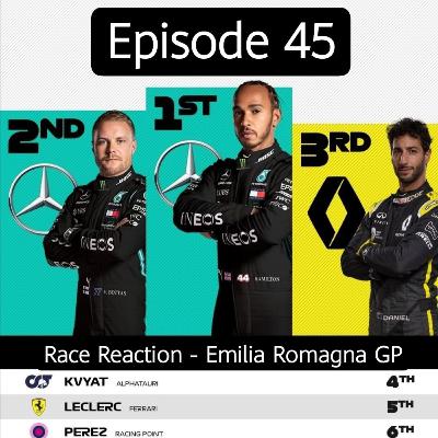 S1E45 - Race Reaction: 2020 Emilia Romagna GP S1E45 - Race Reaction: 2020 Emilia Romagna GP