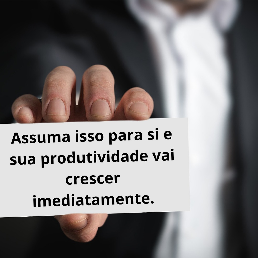 Assuma isso para si e sua produtividade vai crescer imediatamente episode artwork