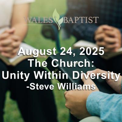 August 24, 2025 The Church: Unity Within Diversity - Steve Williams
