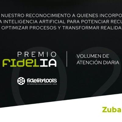Premios FidelIA de Inteligencia Artificial - Volumen de Atención Diaria - Zuba Inversiones