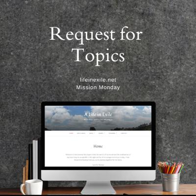 Request for Topics