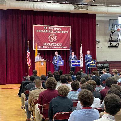 St. Joseph's Collegiate Institute's 2025 Buffalo Mayoral Debate featuring Sean Ryan (D), James Gardner (R) and Michael Gainer (I)