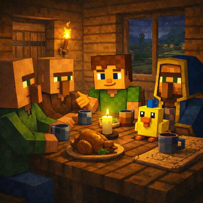 Chapter 33 – Dinner at Tomas’s House (Bedtime Story for Kids)| Karlik’s Minecraft Stories