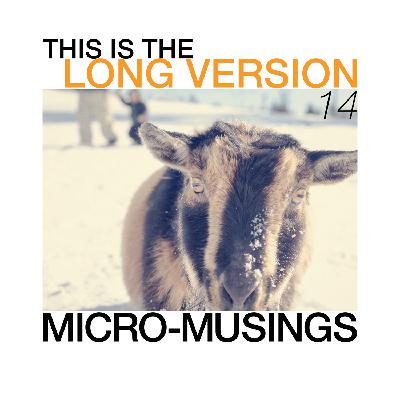 This is the Long Version, episode 014 : Micro-musings This is the Long Version, episode 014 : Micro-musings