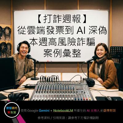 EP.271 [ Podcast ] 【打詐週報】從雲端發票到 AI 深偽，本週高風險詐騙案例彙整
