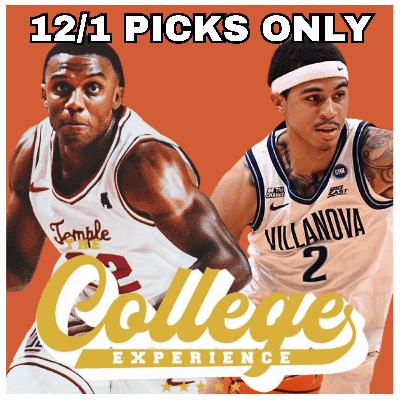 College Basketball PICKS ONLY - Monday, December 1st | TCE Trims (Ep. 1113)
