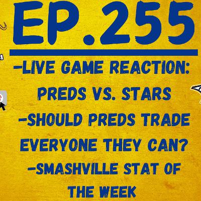 #255: LIVE GAME REACTION NASHVILLE PREDATORS AT DALLAS STARS. REST-OF-SEASON PREDICTIONS