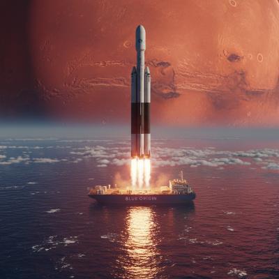 Blue Origin、歴史的快挙達成:New Glennロケットが初の洋上着陸に成功 Blue Origin、歴史的快挙達成:New Glennロケットが初の洋上着陸に成功