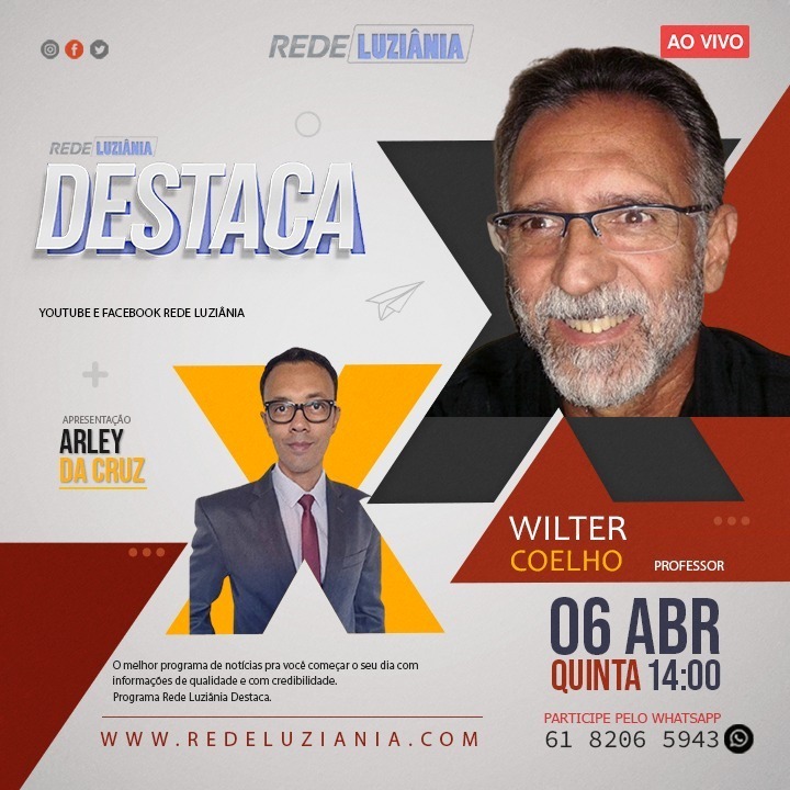 PODCAST REDE LUZIÂNIA DESTACA ENTREVISTA O PROFESOR WILTER CAMPOS COELHO 06.04.2023 #30 episode artwork