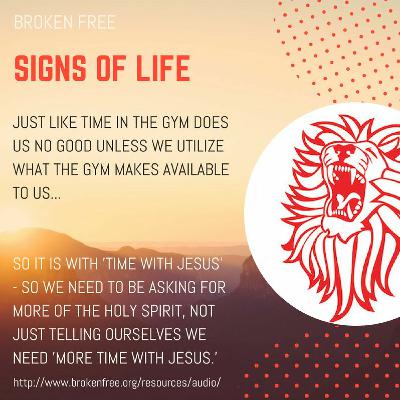 Signs Of Life: Living As A Dead Man / Broken Free Gathering