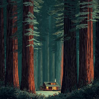Wind Through Tall Redwoods