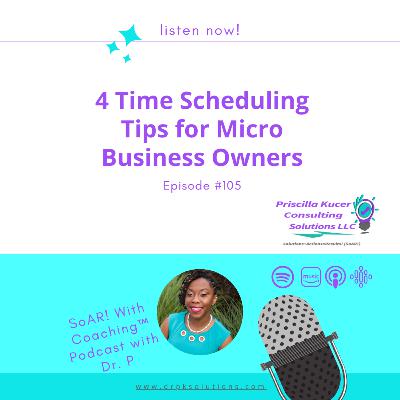 Episode 105 - 4 Time Scheduling Tips for Micro Business Owners