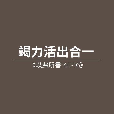 竭力活出合一 《以弗所書 4:1-16》