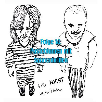 Pusteblumen mit Sonnenbrillen Pusteblumen mit Sonnenbrillen