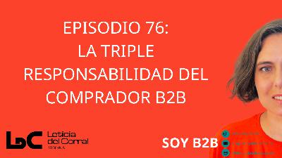 076. La triple responsabilidad del comprador b2b 076. La triple responsabilidad del comprador b2b