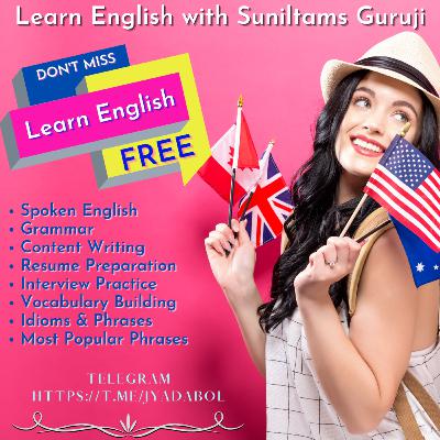 Free English Speaking Course in India By Suniltams Guruji - Learn and Grow in Life