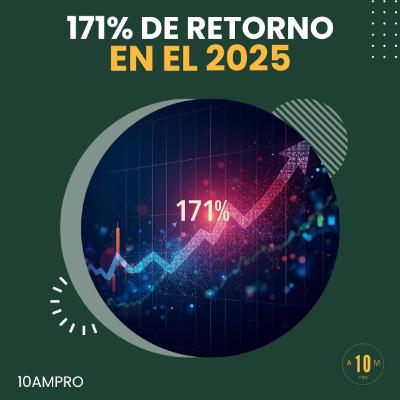 E186: 171 % de retorno en el 2025: ¿cómo lo hicimos?. Equipo 10AMPRO