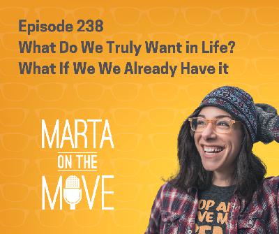 #238 What Do We Truly Want in Life? What If We We Already Have it? #238 What Do We Truly Want in Life? What If We We Already Have it?
