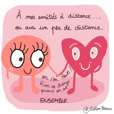 L'amitié à distance, entretenir une relation avec distance + stalking sur les réseaux + update