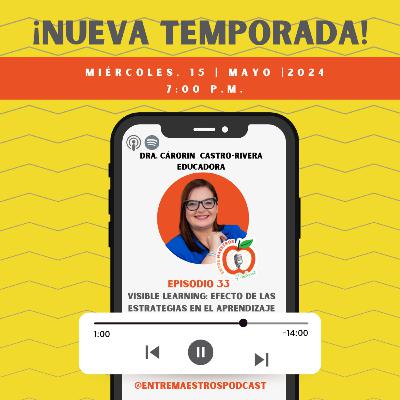 EPISODIO 33: Visible Learning: Efecto de las Estrategias en el Aprendizaje EPISODIO 33: Visible Learning: Efecto de las Estrategias en el Aprendizaje