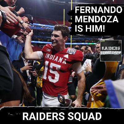 RAIDERS SQUAD SHOW: Why the Las Vegas RAIDERS MUST draft Fernando MENDOZA | Coaching search HEATS UP RAIDERS SQUAD SHOW: Why the Las Vegas RAIDERS MUST draft Fernando MENDOZA | Coaching search HEATS UP