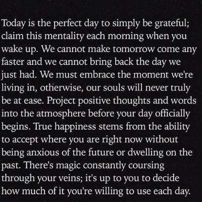 The Positive Note Short Clips, “Today is a perfect day to Simple be great”