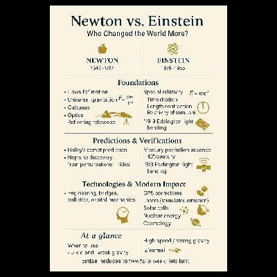 Newton Versus Einstein: Who Changed the World More? Newton Versus Einstein: Who Changed the World More?