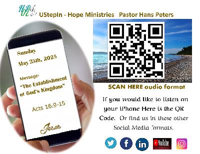 The establishment of God’s kingdom - Acts 16:9-15