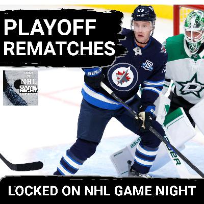 GAME NIGHT: BIG playoff rematches, BIZARRE finish in San Jose, hat trick and shutouts and surprising 2-0 teams