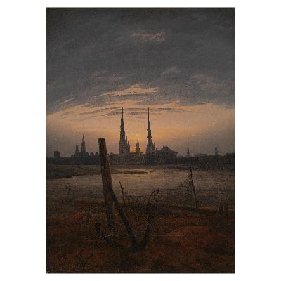 Caspar David Friedrich, City at Moonrise, circa 1817 Caspar David Friedrich, City at Moonrise, circa 1817