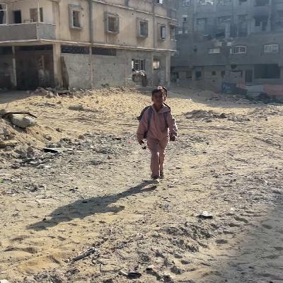 Girl in Gaza rebuilds life after Israeli strike kills family