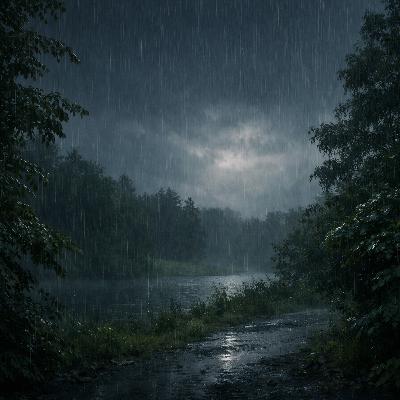 13. Summer Storm with Thunder for Sleep – 8 Hours